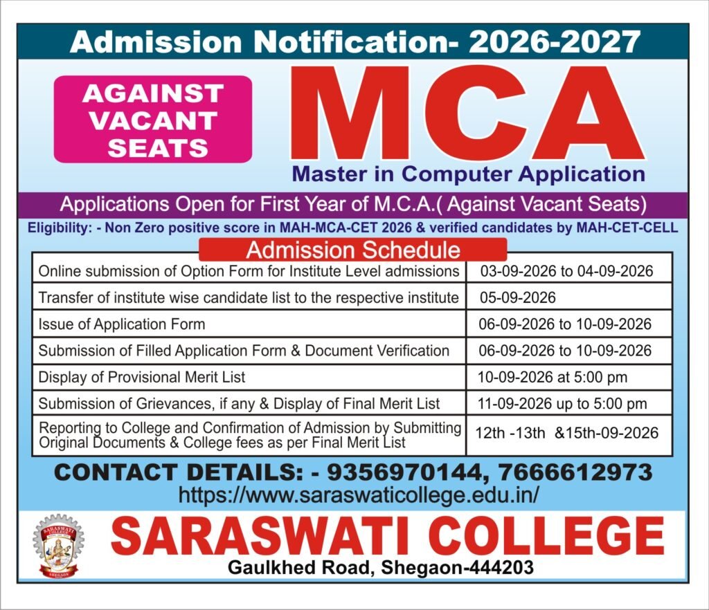 Admission Notification 2026-2027